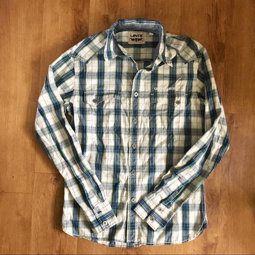 Levi's Strauss Men's Plaid Button Up Shirt